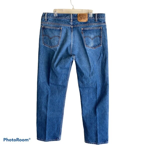 Levi's 505 Jeans 42x30 Men's Regular Fit Straight Leg Medium Wash Orange Tab - Picture 11 of 14